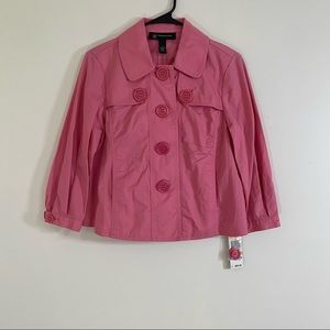 INC INTERNATIONAL CONCEPTS PINK BABYDOLL STYLE JACKET NWT-SMALL